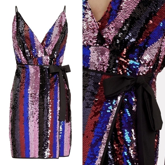 The East Order Lily Sequin Mini Party Dress S - Picture 3 of 5